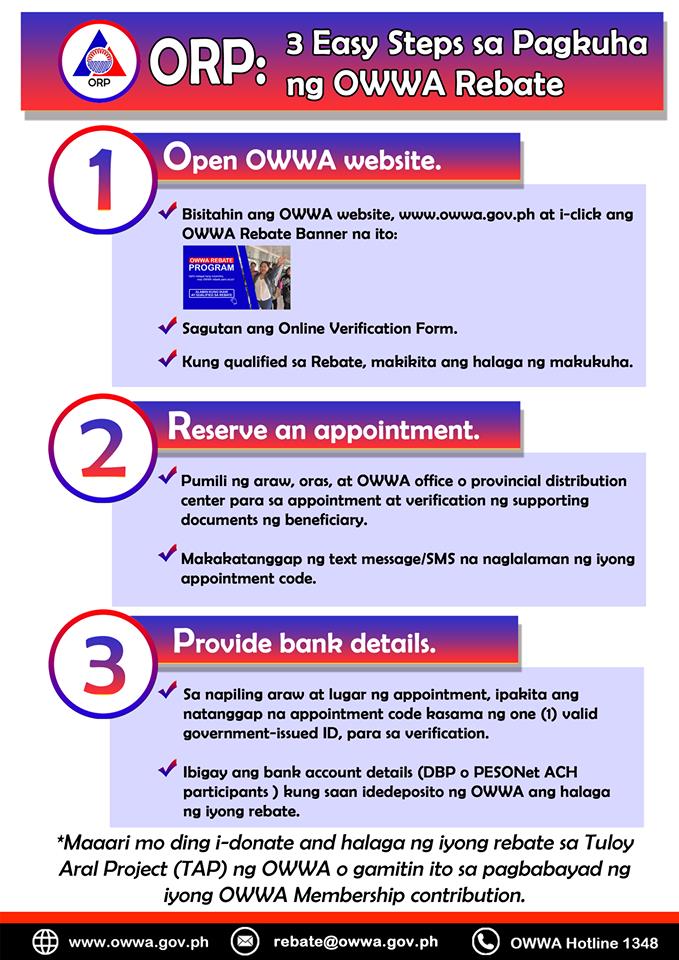 Owwa Rebate Program Requirements